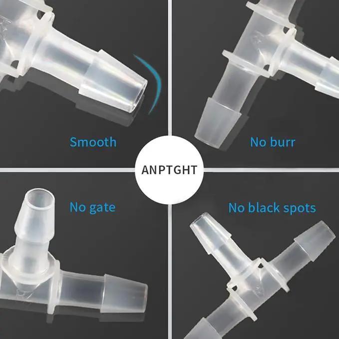 3/4" Tee Fitting Equal Barb 3 Way Hose Barb Fitting Splicer Joint Mender Adapter Union Fitting for Fuel Gas Liquid Air (Pack of 5) by GreenHaven Gardens