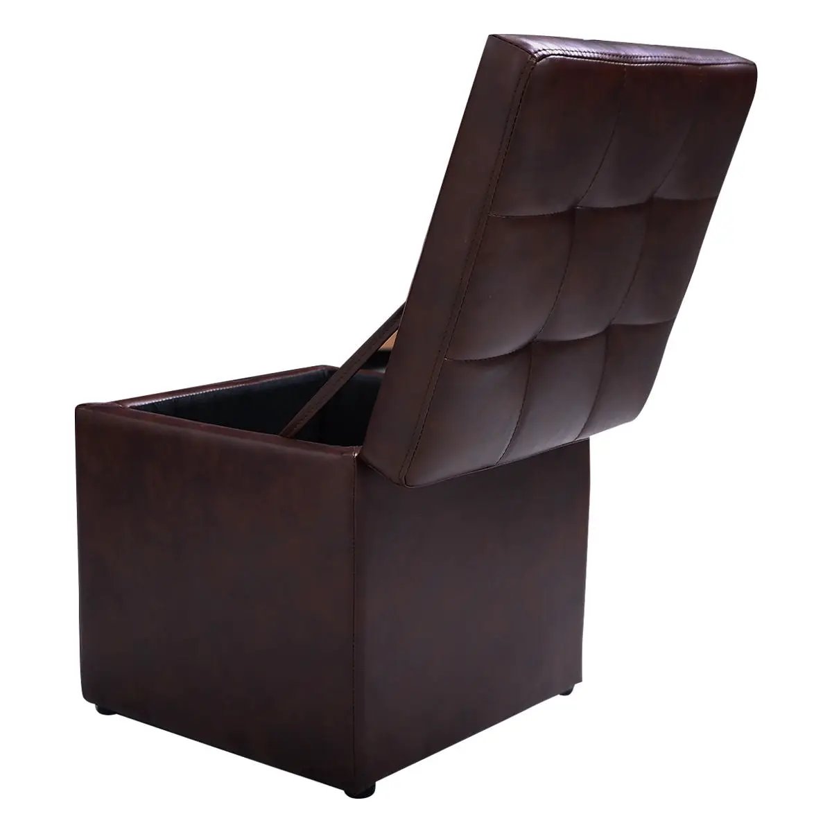 Foldable Cube Ottoman Pouffe Storage Seat, photo 8 of 16