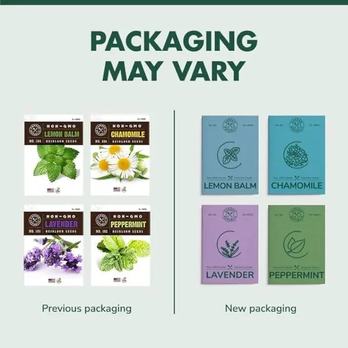 Indoor Herb Garden Seed Starter Kit - Herbal Tea Growing Kits, Grow Medicinal Herbs Indoors, Seeds for Planting, Soil, Plant Markers, Pots, Infuser, Planter Box, Gardening Gifts for Women by GreenHaven Gardens