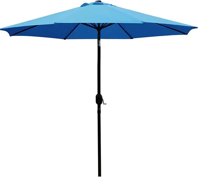 Sunnyglade 9' Patio Umbrella Outdoor Table Umbrella with 8 Sturdy Ribs (Blue) by GreenHaven Gardens