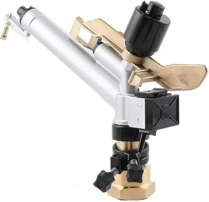 1.5" 360° Adjustable Impact Spray Gun Sprinkler with Nozzle Set, Water Spray Gun Large-Area Agriculture Irrigation Spray Gun Watering Sprinkler for Garden Farm Lawn by GreenHaven Gardens