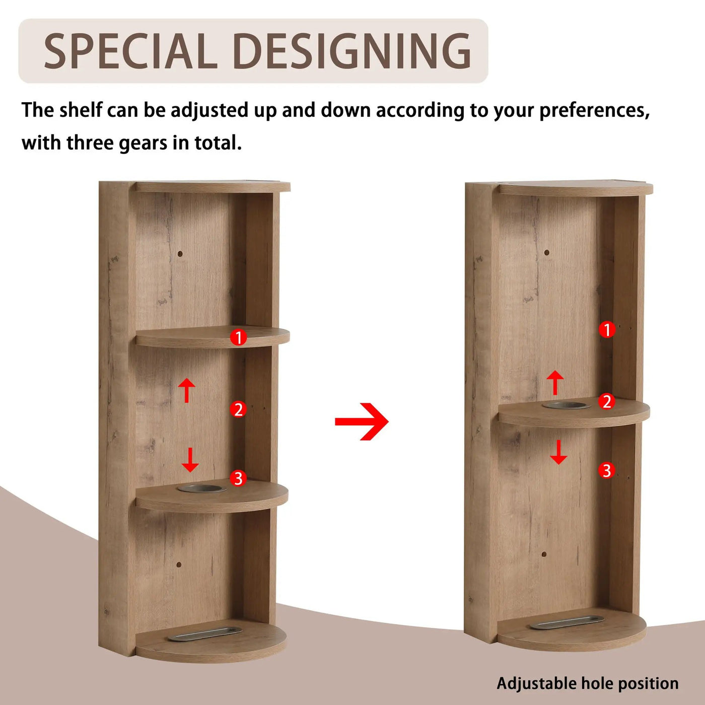 Bathroom Wall Mounted Storage Rack With Floating Design by HouseOfZazla