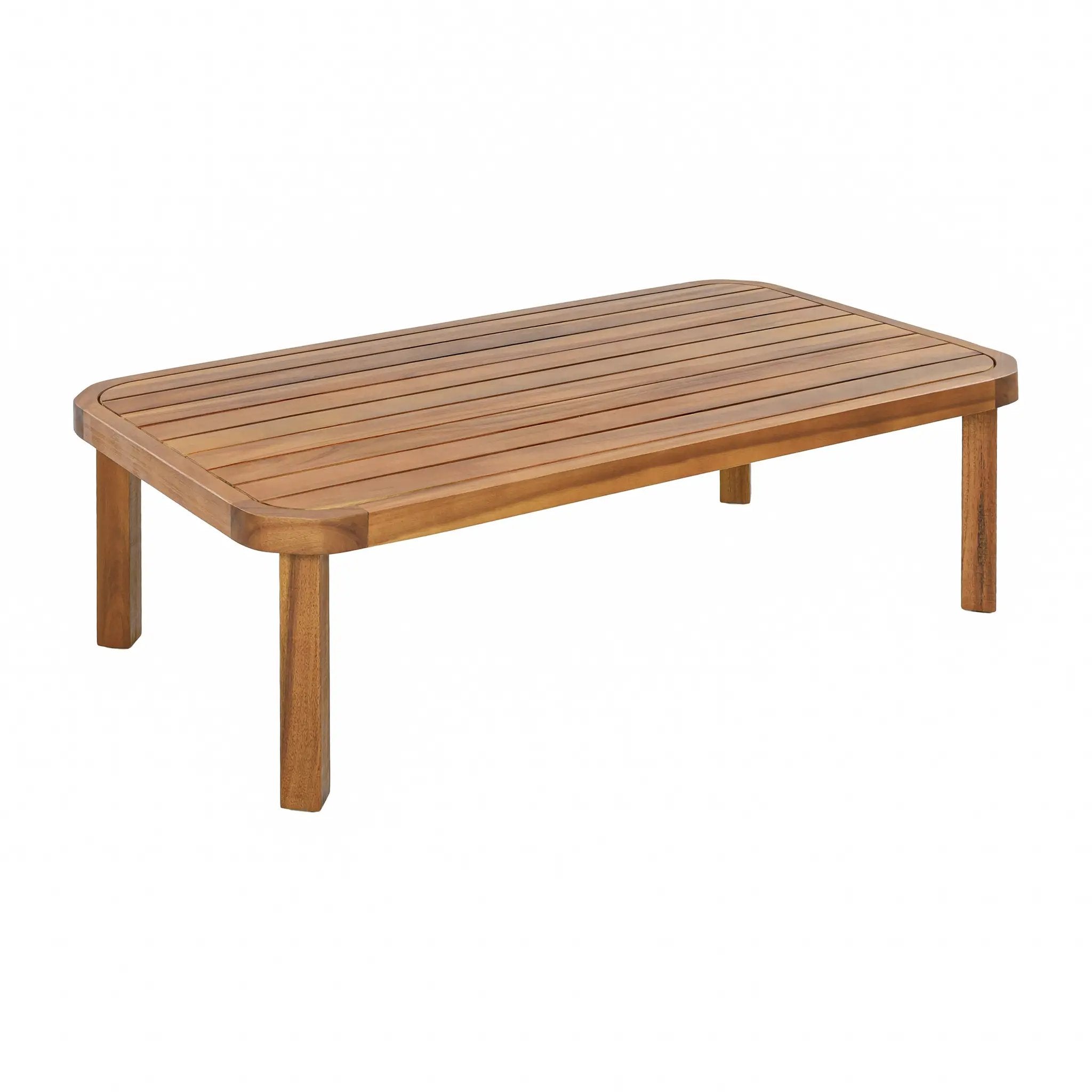 4 Piece Acacia Wood Patio Furniture Set by HouseOfZazla