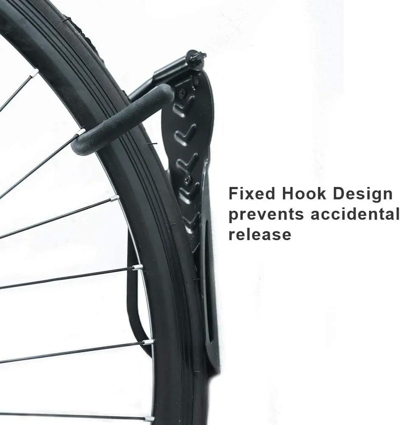 Wallmaster Bike Storage Rack for Garage, Wall Mount Bicycles Hanger, 4-Pack Bike Storage System Vertical Bike Hooks by GreenHaven Gardens