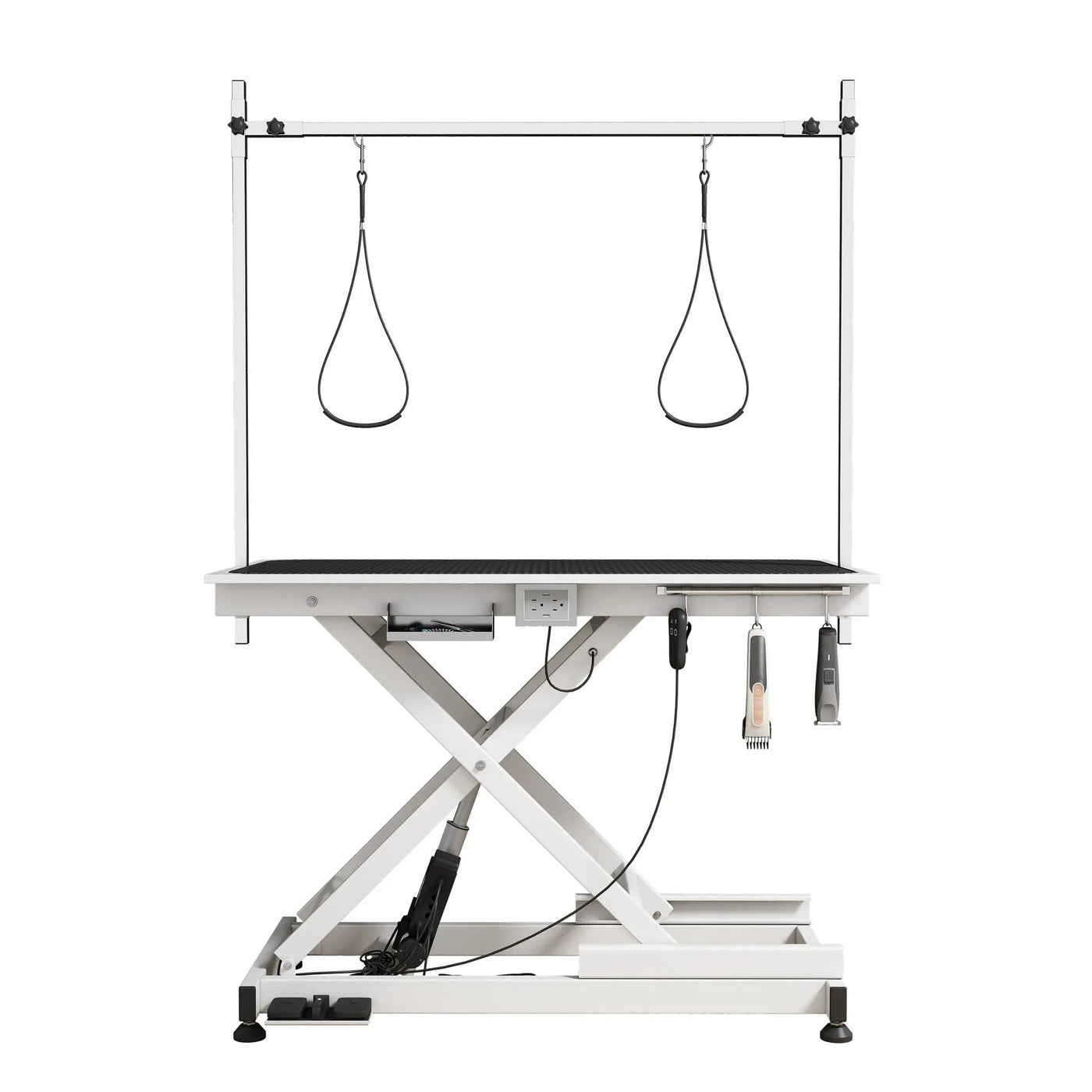 Super Deluxe Electric Pet Grooming Table, Height Adjustable by HouseOfZazla
