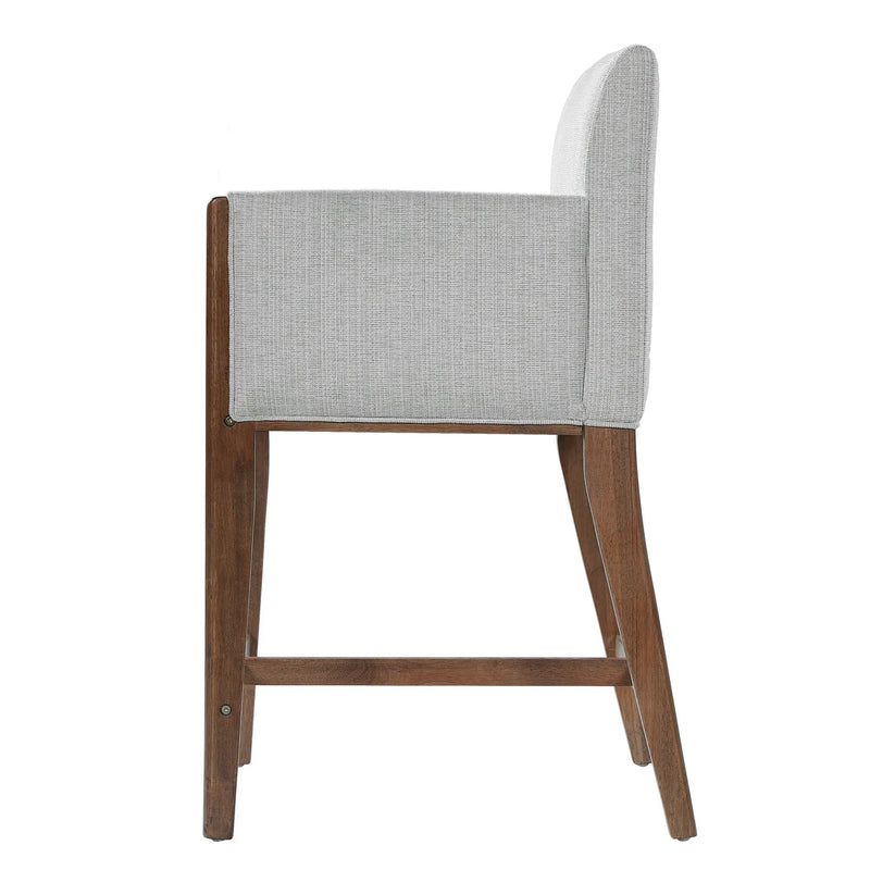 24'' Seat Height Upholstered Counter Stools with Arms for Kitchen Island/Dining Room, Set of 2 by HouseOfZazla