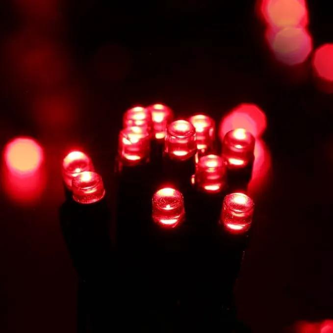 Toodour Solar Christmas Lights - 2 Packs Total 144ft 400 LED 8 Modes Waterproof Outdoor String Lights for Garden, Patio, Fence, Balcony, Christmas Tree Decor - Red by GreenHaven Gardens