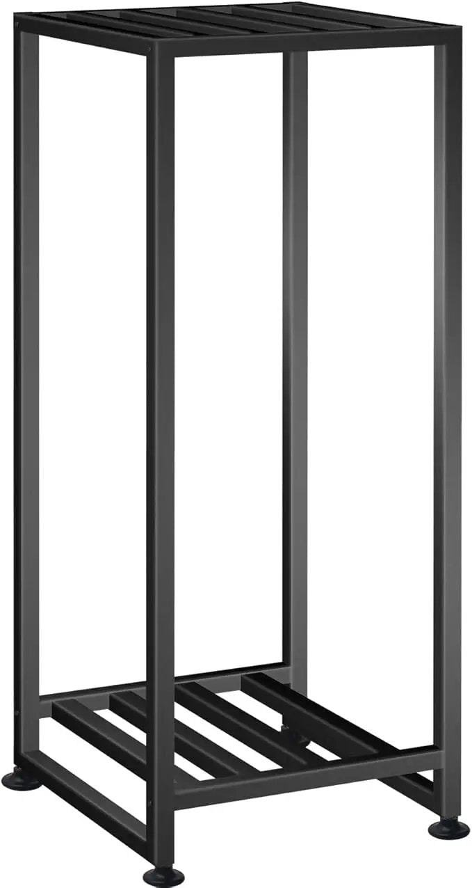 Plant Stand Indoor Outdoor, Wrought Iron Plant Stands 2 Tier Heavy Duty Metal Pedestal Stand Decorative Flower Stand for Patio Garden Deck Living Room by GreenHaven Gardens