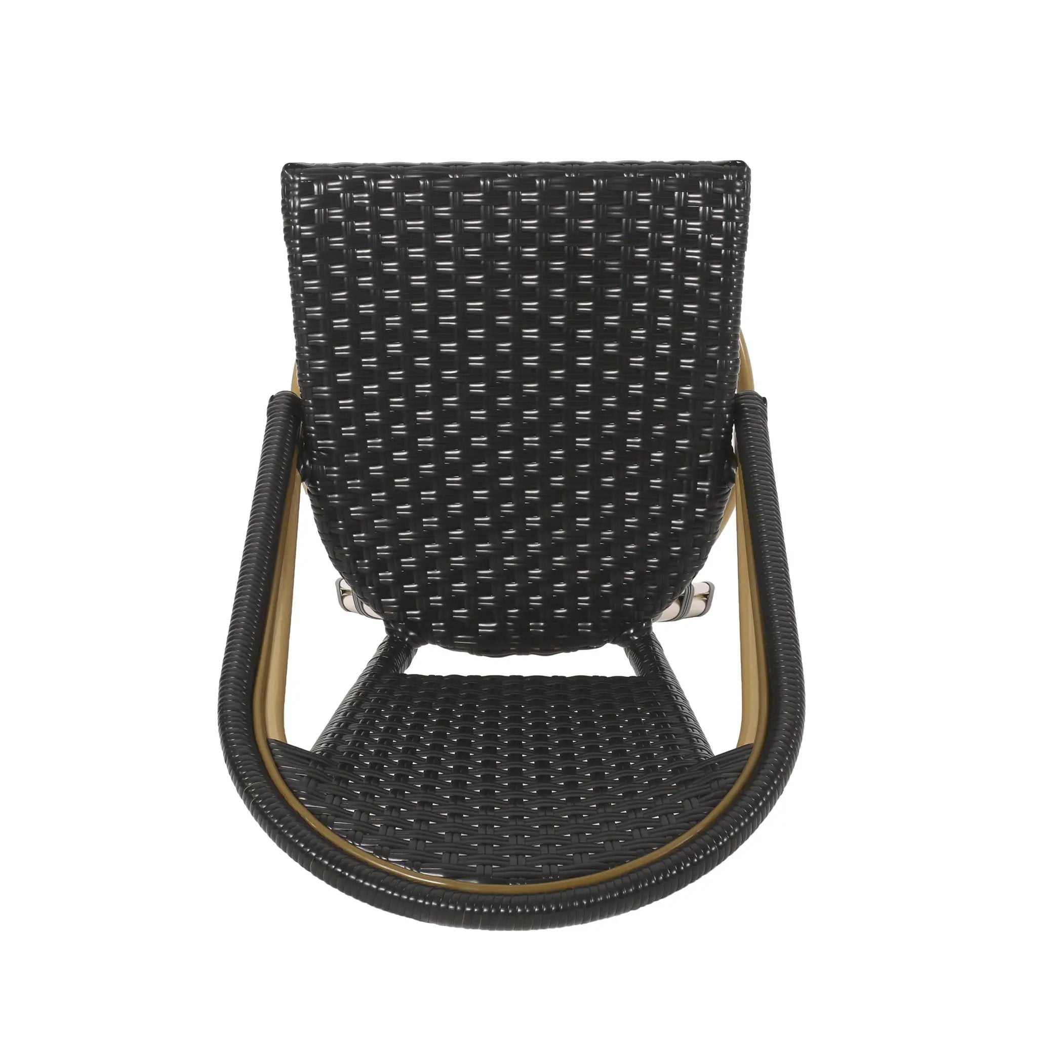 Outdoor Rattan And Aluminum French Barstools (Set of 2) by HouseOfZazla
