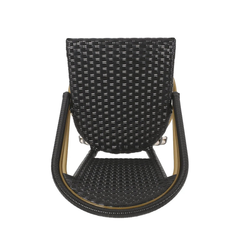 Outdoor Rattan And Aluminum French Barstools (Set of 2) by HouseOfZazla
