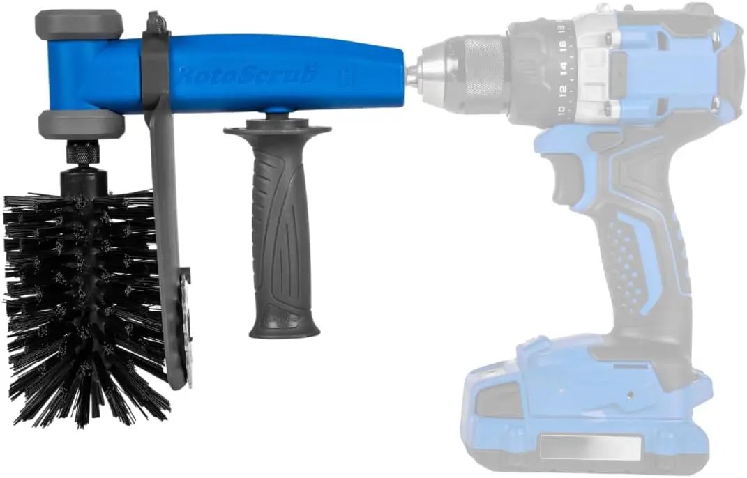 Grill Brush, Cleaning Kit, Drill Attachment, Grill Cleaner, No Metal, BBQ Grill Brush, Perfect for Removing Rust, Grime, Grease, and More by GreenHaven Gardens