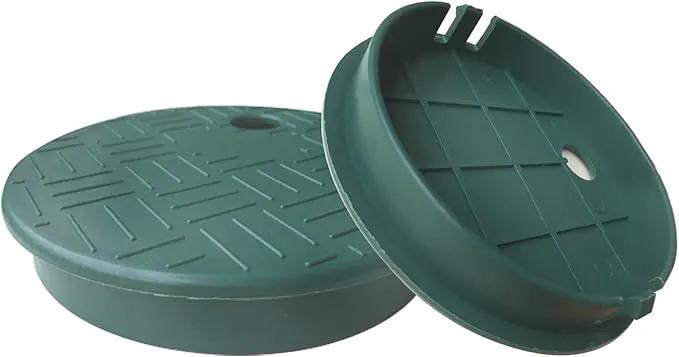 2 Pcs Valve Box Cover Lid ID 5.5" OD 6" Replacement Valve Box Irrigation Cover Ground Sprinkler Cover icv Cover Sprinkler Box Cover Lid Sprinkler Covers Garden Lawn Irrigation Box Lid by GreenHaven Gardens
