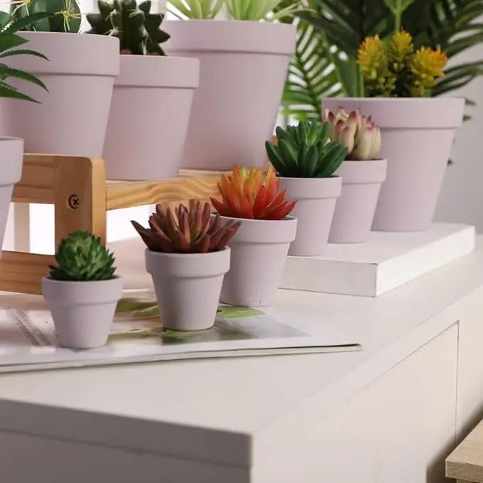 Yishang 36 pcs Small Mini Pink Clay Pots, 2.5'' Terracotta Pot Clay Ceramic Pottery Planter,Cactus Flower Terra Cotta Pots,Succulents Nursery Pots,with Drainage Hole,Great for Crafts,Wedding Favor by GreenHaven Gardens
