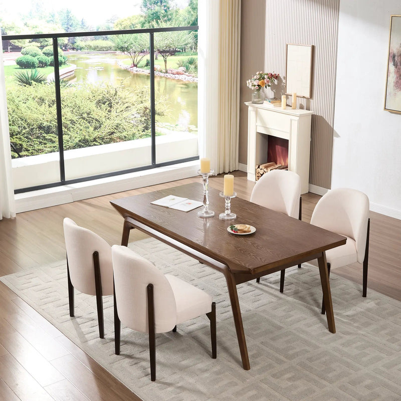 Wooden Dining Chairs Set of 2 by HouseOfZazla