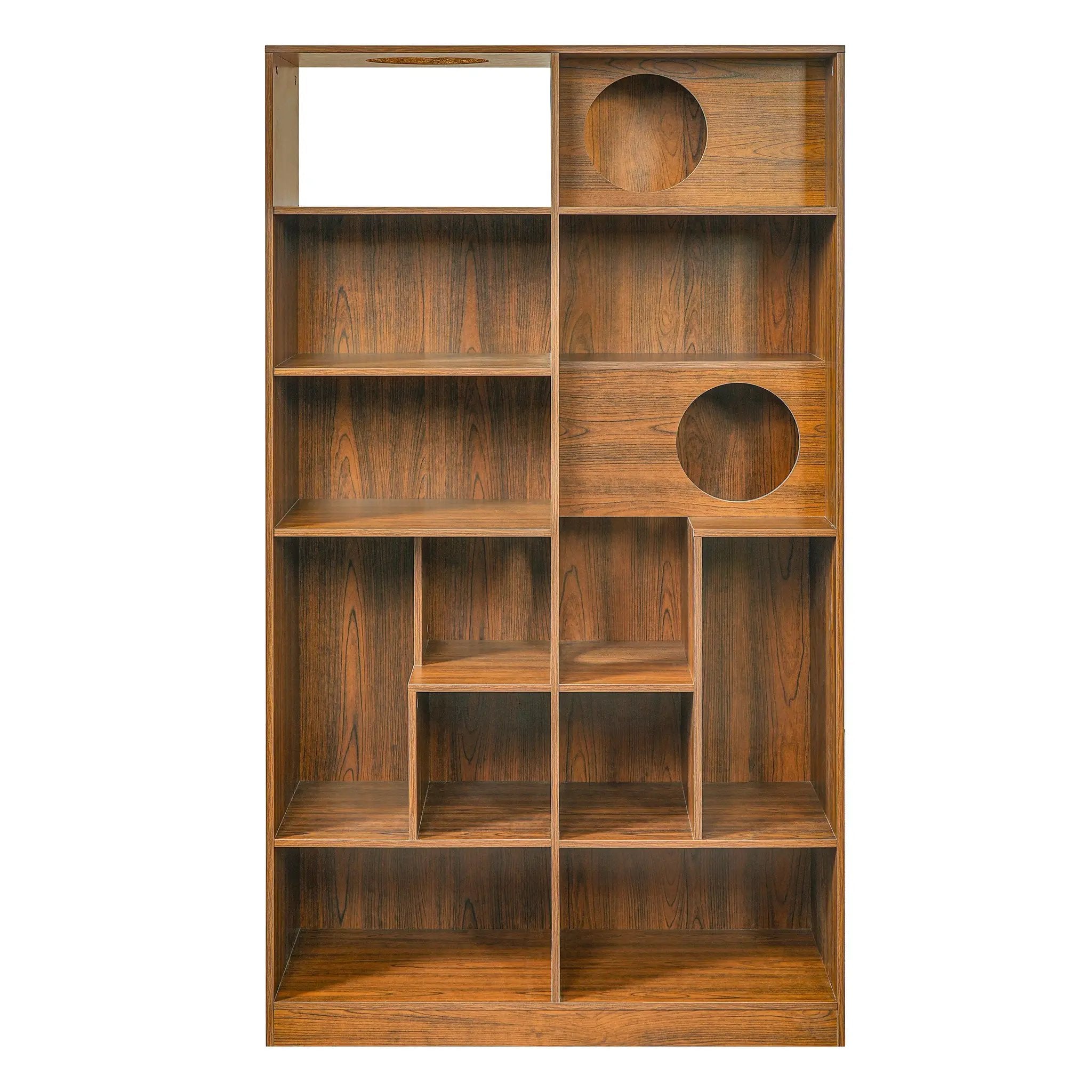 Modern 2 in 1 Wood Bookshelf Cat House by HouseOfZazla