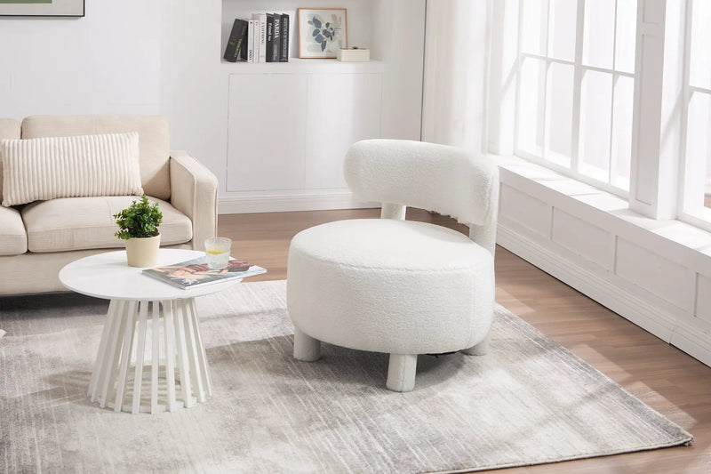 Teddy Fabric Armless Accent Chair by HouseOfZazla