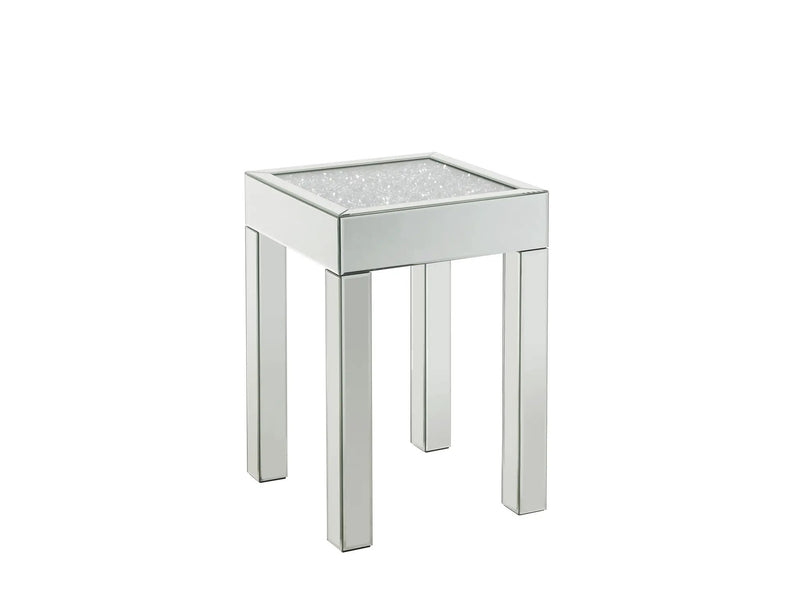 Noralie Mirrored & Faux Diamonds End Table by HouseOfZazla