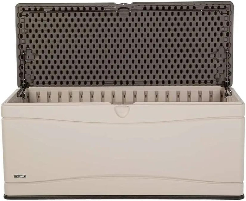 Lifetime 60012 Extra Large Deck Box, 130 Gallon, Desert Sand/Brown by GreenHaven Gardens