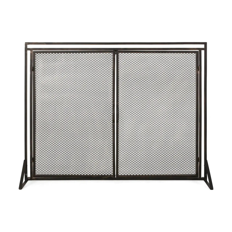 Samantha Iron Fireplace Screen 2 Door Design by HouseOfZazla