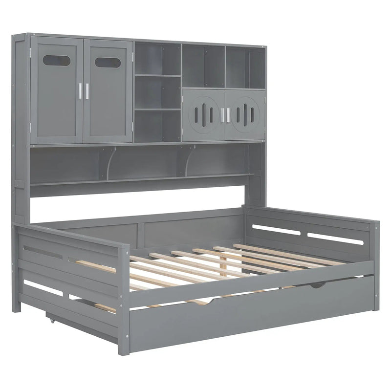 Daybed With All-In-One Cabinet And Shelf by Unique Piece Furniture