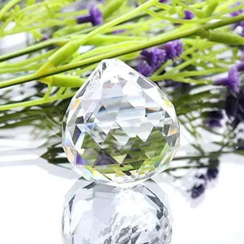 MerryNine 60mm Clear Crystal Ball Prism Sun Shine Catcher Rainbow Pendants Maker, Hanging Crystals Prisms for Windows, for Feng Shui, for Gift(60mm/2.36" 1pack) by GreenHaven Gardens