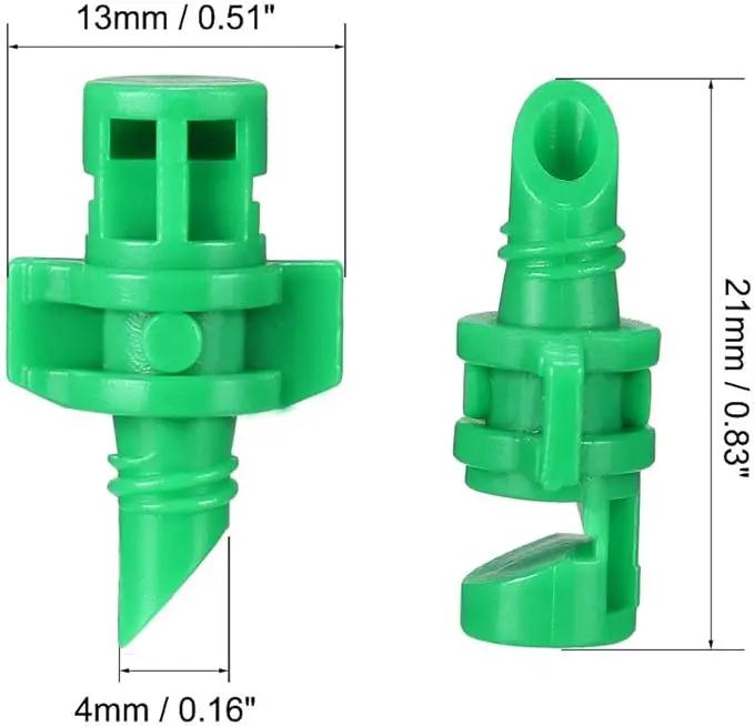 uxcell Micro Sprayer Fan Jet, 180 Degree Refraction Atomized Dripper Hydroponic Garden Irrigation, 50 Pcs (Green) by GreenHaven Gardens
