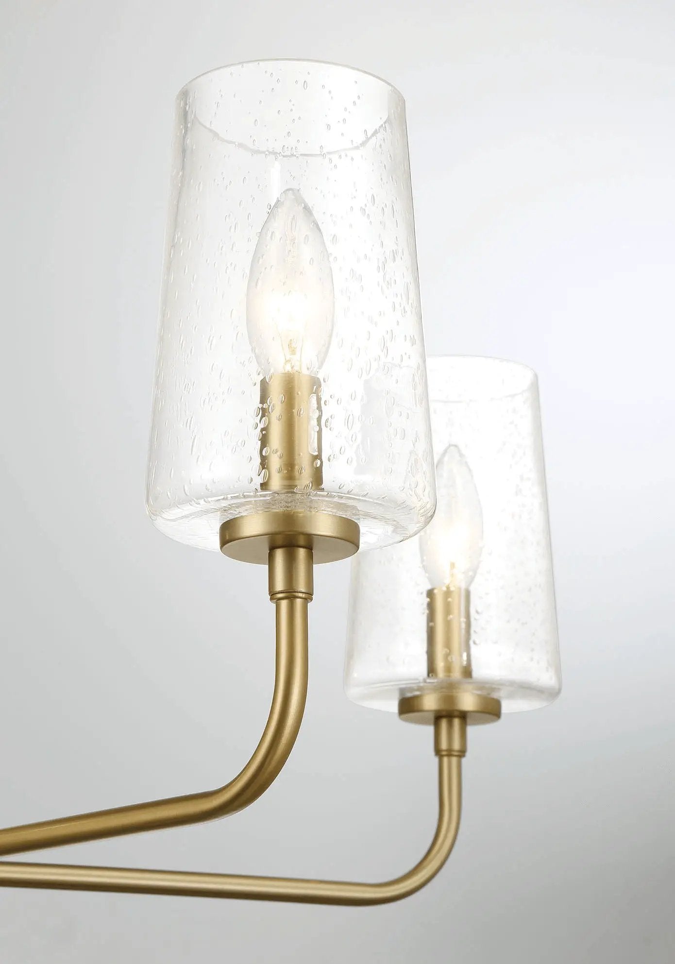 Dazzle - 5 Lights Chandelier With Clear Seeded Satin - Antique Brass / Clear / Gold by Unique Piece Furniture