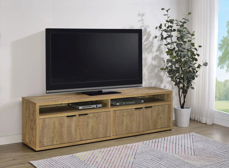 Tabby 79-inch 4-door Engineered Wood TV Stand Media Console Mango by Unique Piece Furniture
