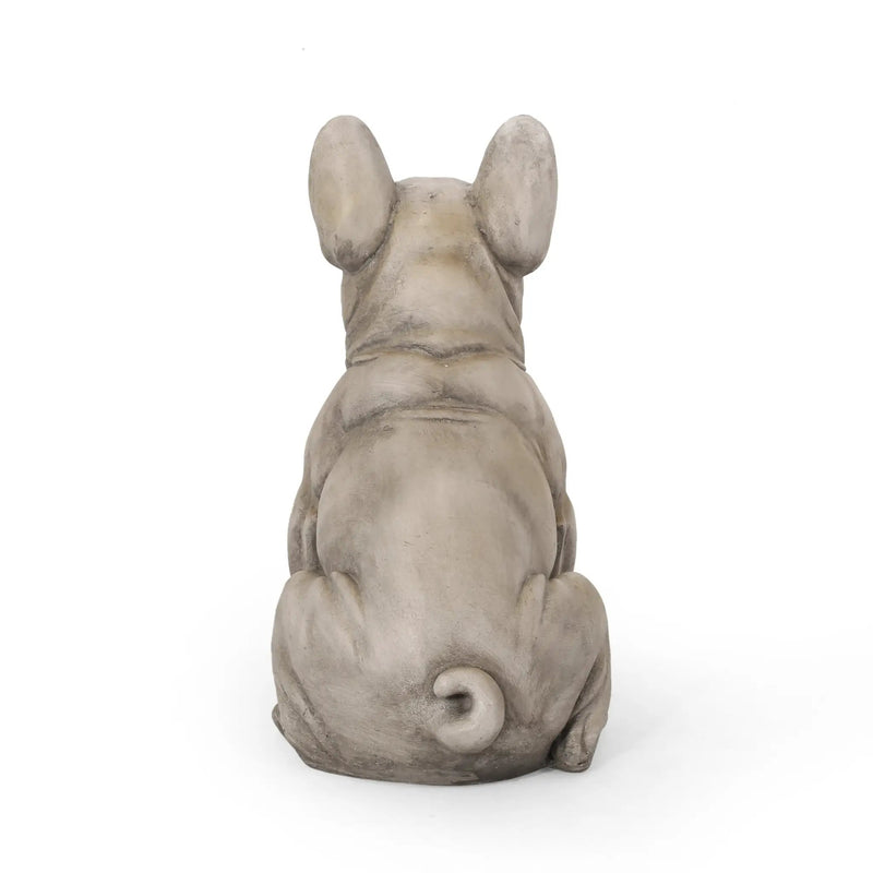 Dog Garden Sculpture, Outdoor French Bulldog Statue by HouseOfZazla