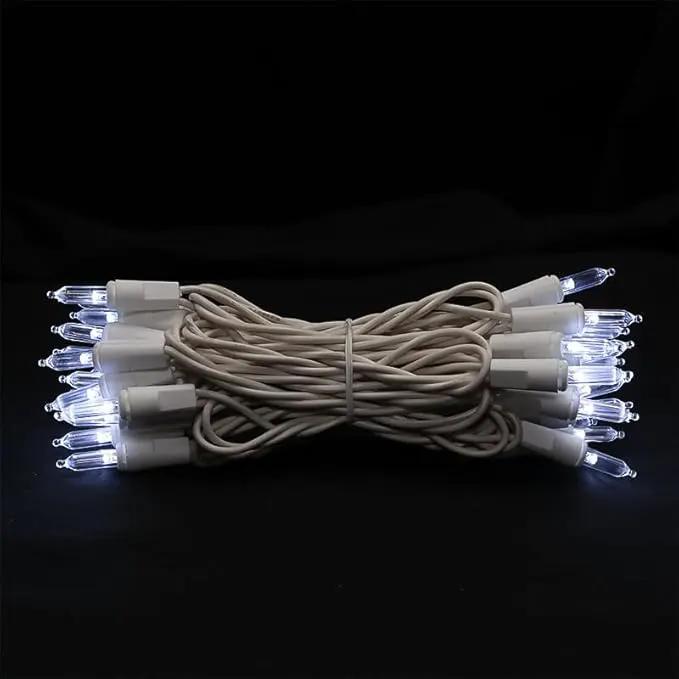 MULTI-SPARKING White Christmas LED Lights - 35 Count Cool White Christmas String Lights for Small Tree, Crafts, Holiday, Indoor/Outdoor Decorations, 11 Feet White Wire, UL Certified, Connectable by GreenHaven Gardens