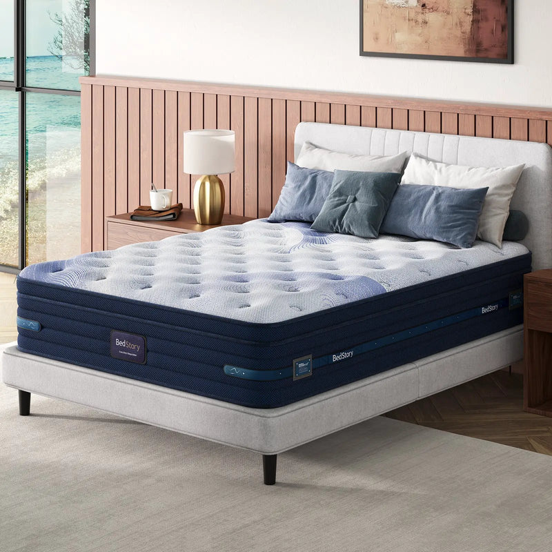 Bedstory Spine Align 12" Full Firm Pressure Relieving Cooling Hybrid Mattress by HouseOfZazla
