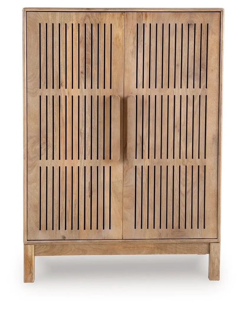 Pellamour - Bar Cabinet - Natural Brown by Unique Piece Furniture