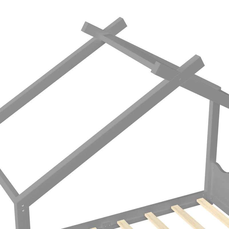 Twin House Floor Bed with Support Slats by HouseOfZazla