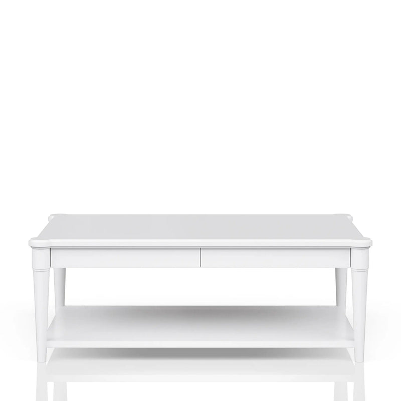 Cocktail Table With Two Storage Drawers And Casters by HouseOfZazla