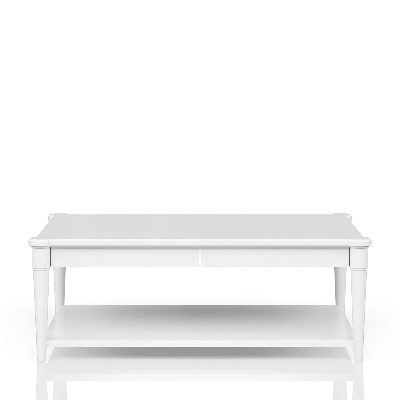 Cocktail Table With Two Storage Drawers And Casters by Unique Piece Furniture