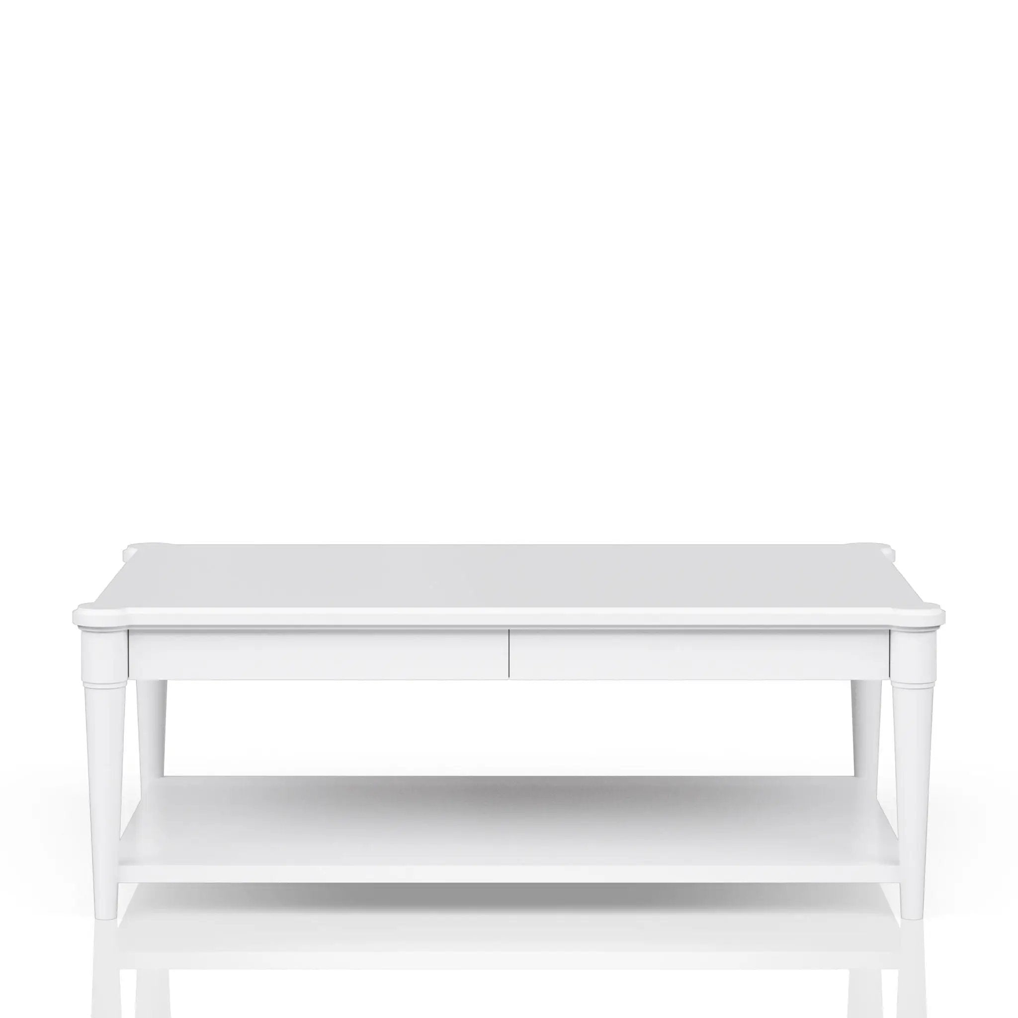 Cocktail Table With Two Storage Drawers And Casters by Unique Piece Furniture