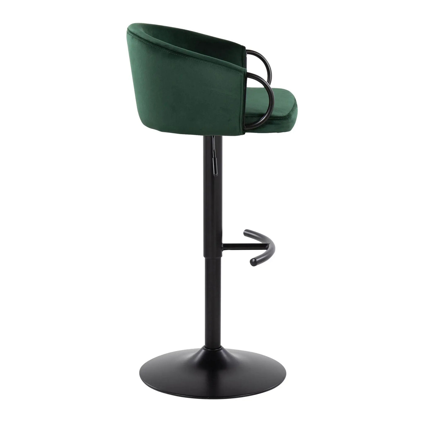 Claire - Contemporary Adjustable Barstool With Swivel With Rounded T Footrest (Set of 2) by Unique Piece Furniture