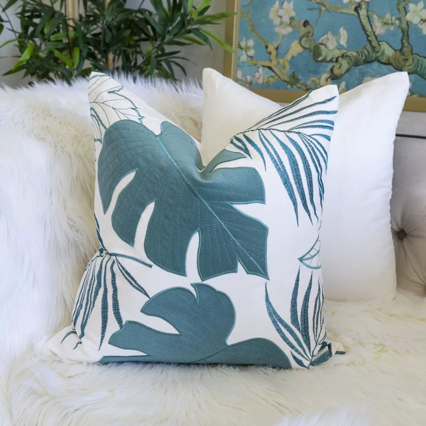 Autumn Vibes Leaf Accent Pillow by HouseOfZazla
