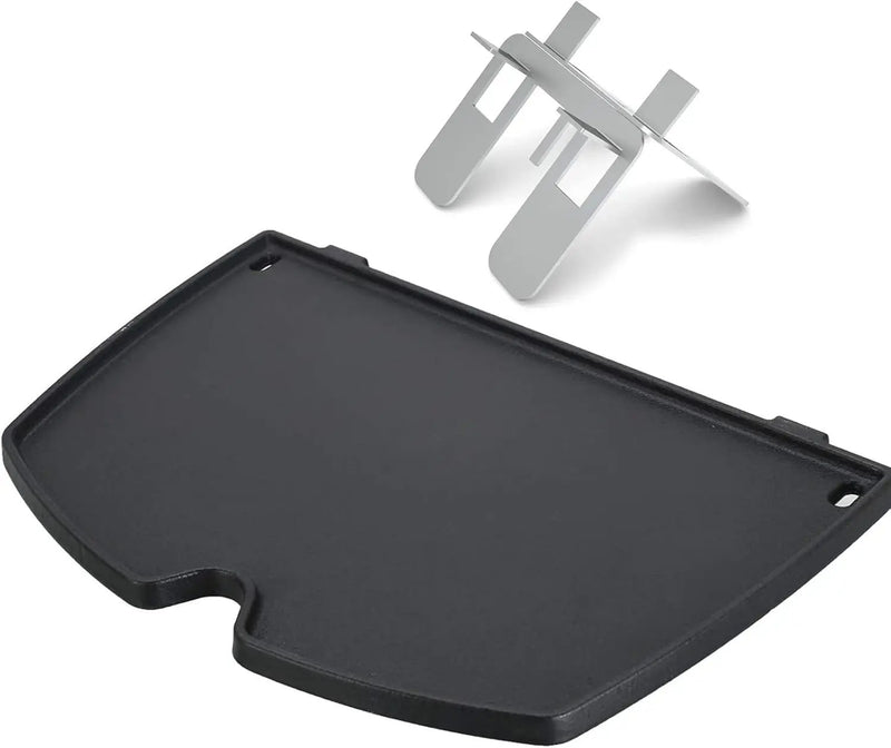 Uniflasy 6558 Cast Iron Griddle Plate for Weber Q1200 Q1000 Q120 Q100 Series Gas Grills, Cooking Griddle Replacement Parts for Weber Q1200 Q1000 Grill Accessories, 12.6 x 8.6 Inches by GreenHaven Gardens