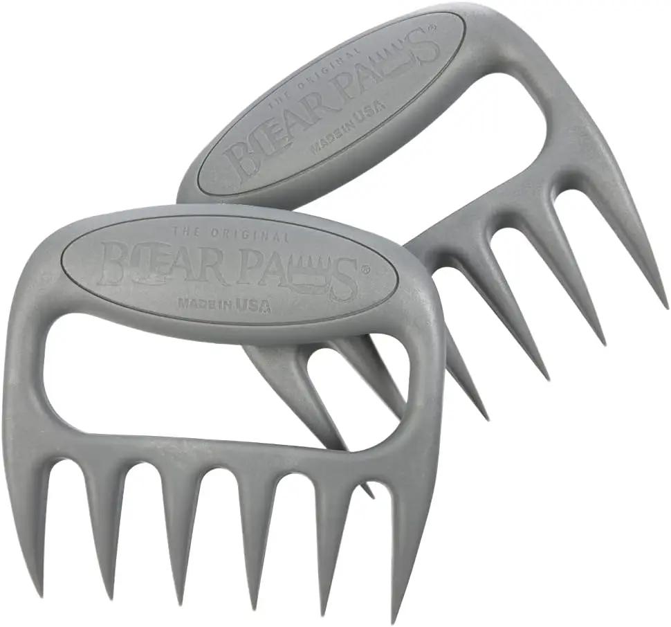 Bear Paws Meat Claws - The Original Meat Shredder Claws for Pulled Pork, USA Made - Easily Lift, Shred, Pull and Serve Pork, Chicken, Brisket and Turkey - Gift for Dad on Father's Day! (Gray) by GreenHaven Gardens