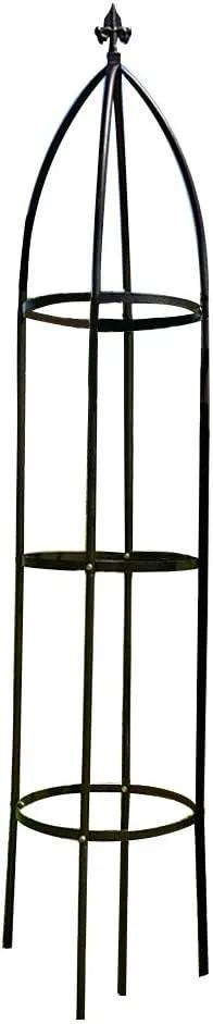 Garden Arch Trellis for Climbing Plants Rose Thicken Metal Wedding Arches Arbor Ceremony Party Outdoor Floral Decor Bronze by GreenHaven Gardens