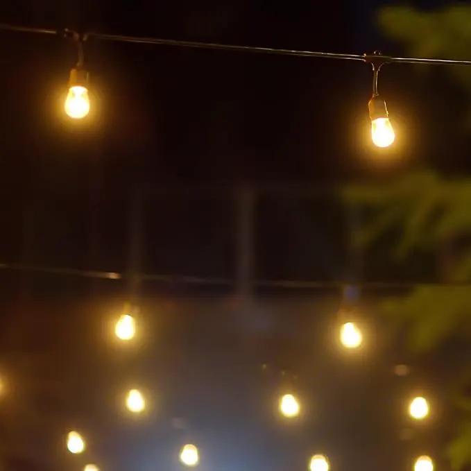 Banord 15 Pack Dimmable 2W S14 Replacement LED Bulbs, 2200K Waterproof Outdoor String Lights Vintage LED Filament Bulb, Shatterproof E26 Screw Base Edison LED Light Bulbs by GreenHaven Gardens