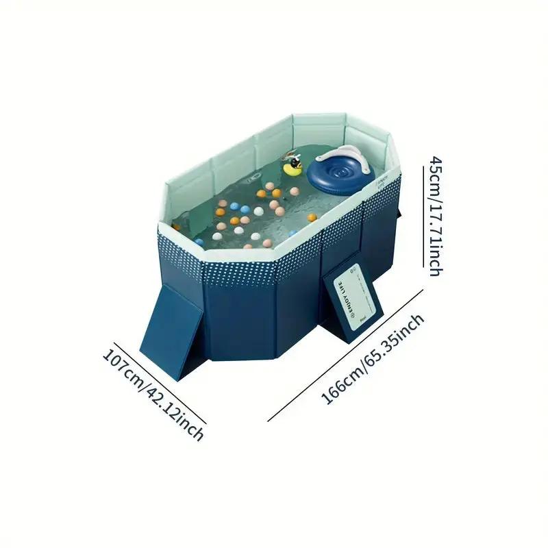 1.6m PVC Folding Pool (Not Inflatable) by HouseOfZazla