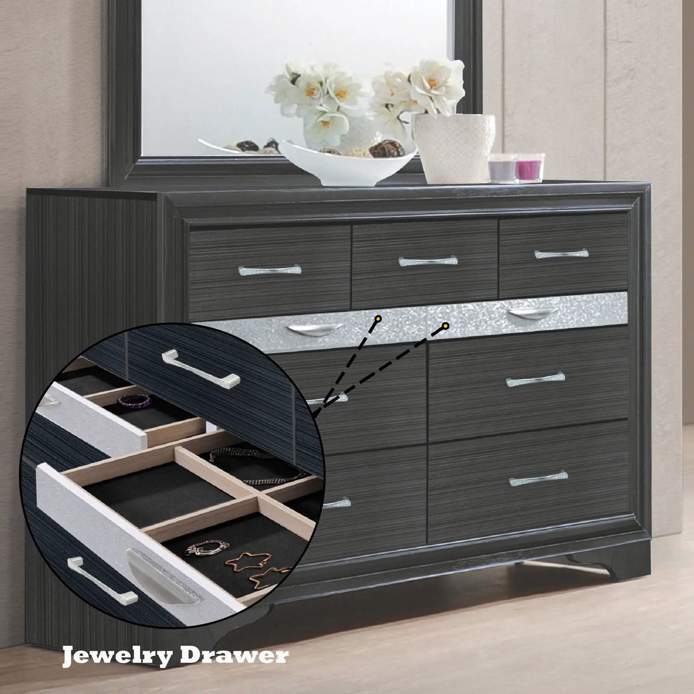 Naima - Versatile Storage Dresser by Unique Piece Furniture