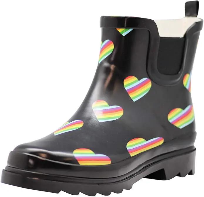 NORTY - Womens Ankle Rain Boots - Ladies Waterproof Winter Spring Garden Boot runs ½ size large by GreenHaven Gardens