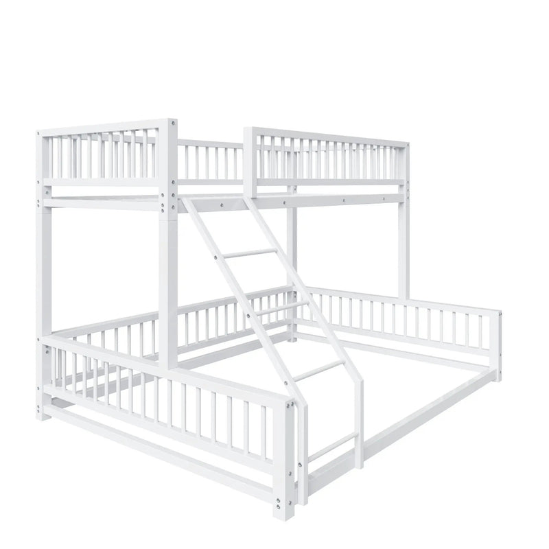 Bunk Bed With Ladder And Safety Guardrails by HouseOfZazla