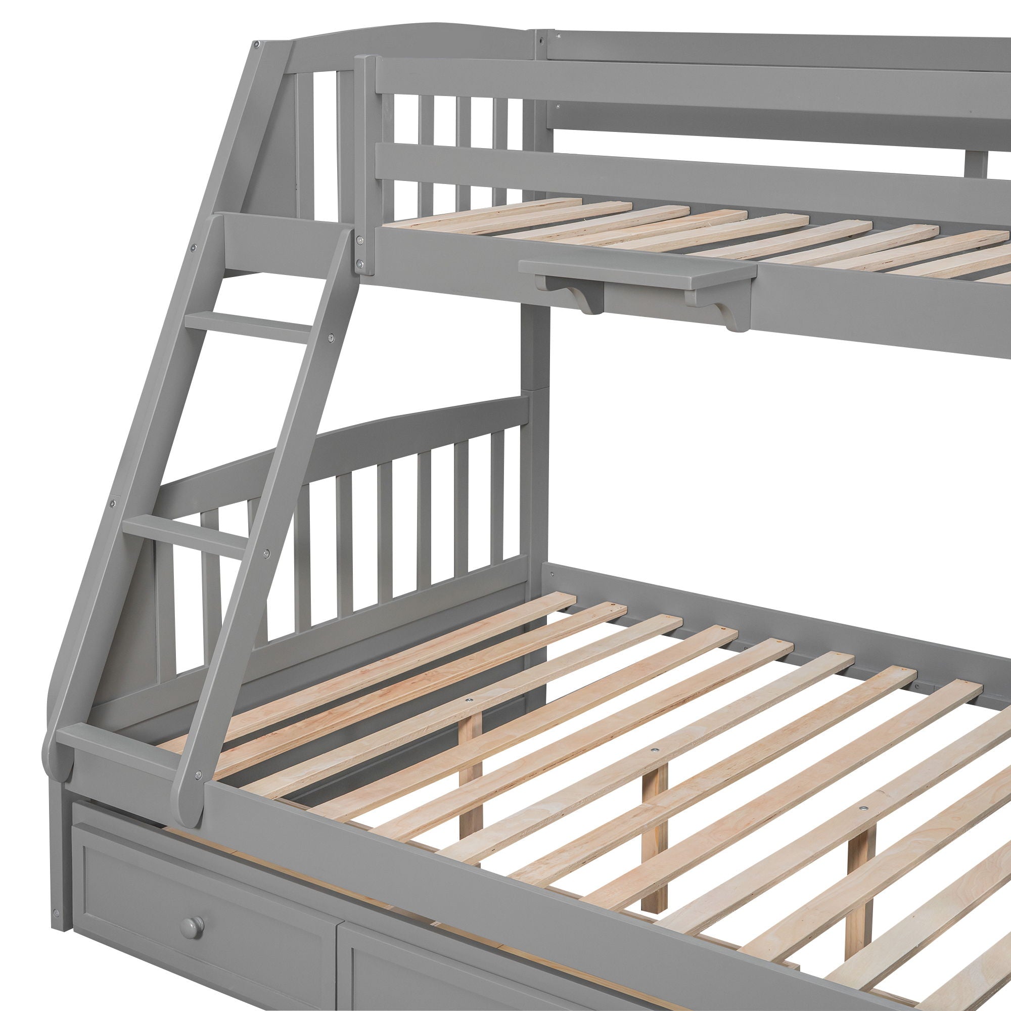 Bunk Bed With Drawers, Ladder And Storage Staircase by HouseOfZazla