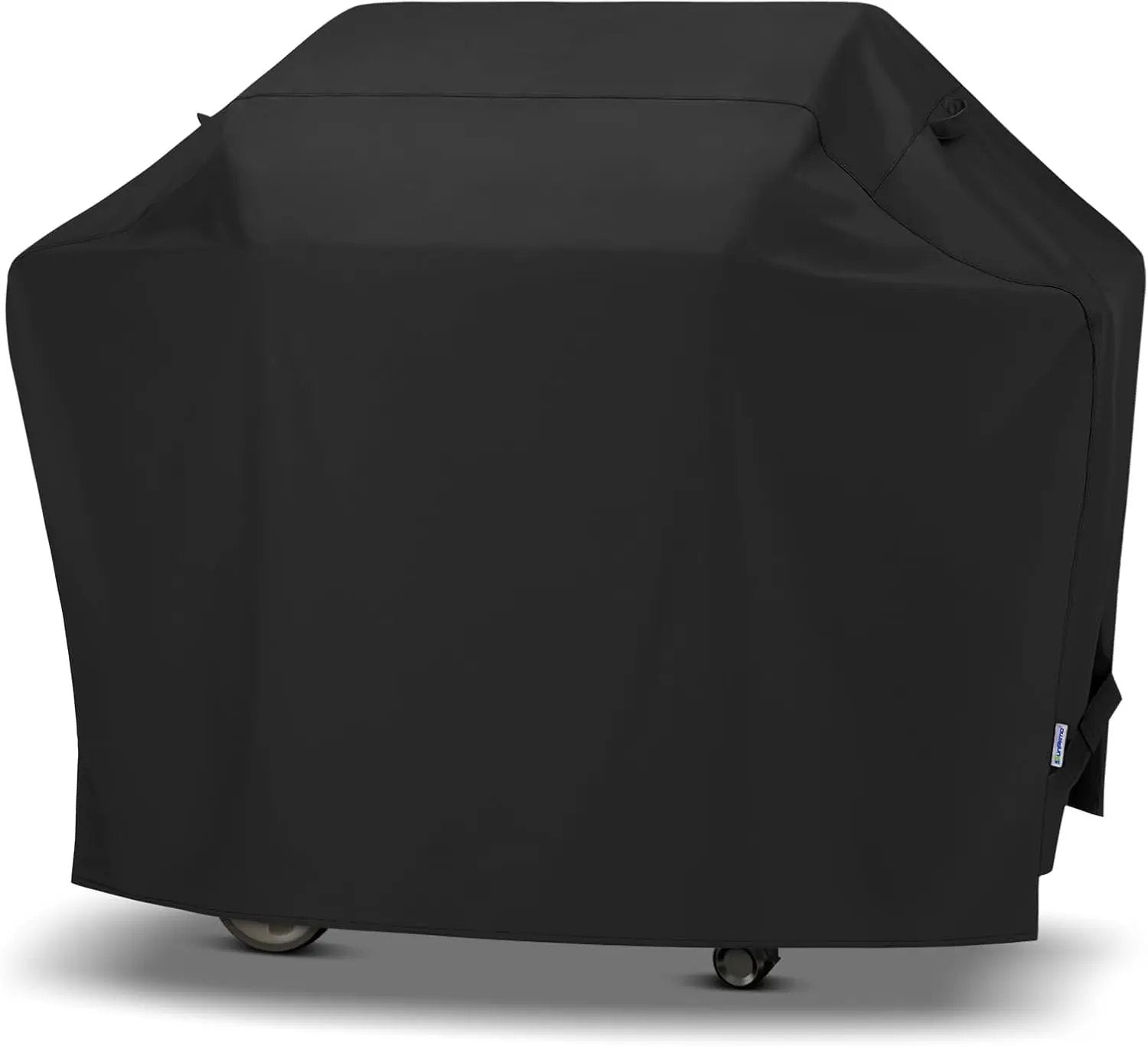 SunPatio Barbecue Grill Cover 65 Inch, Outdoor Heavy Duty Waterproof Charcoal Gas Grill Cover, Fade Resistant, All Weather Protection Compatible for Weber Charbroil Nexgrill and More, Black by GreenHaven Gardens