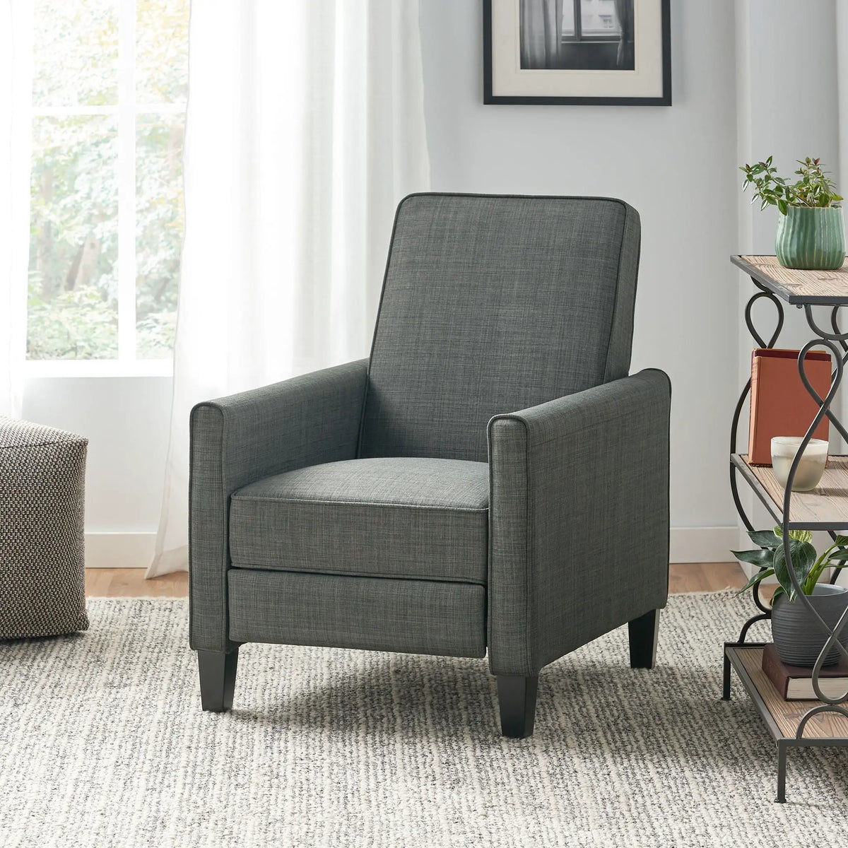 Upholstered Push Back Recliner Chair For Living Room by HouseOfZazla