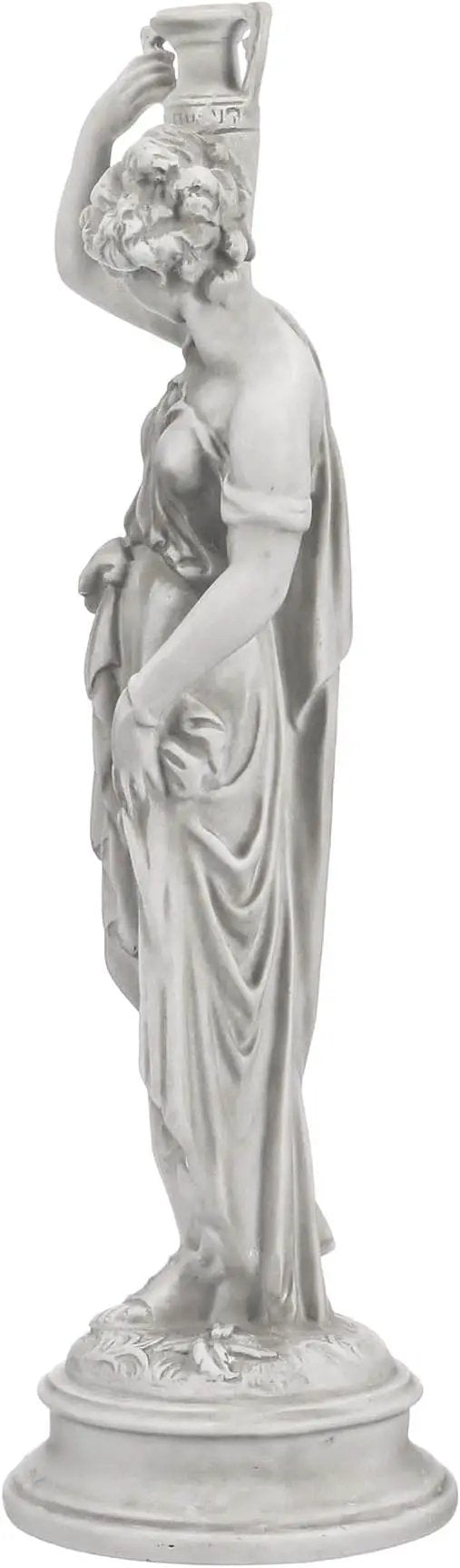 Design Toscano Dione the Divine Greek Water Woman Indoor/Outdoor Garden Statue, Medium, 22 inches tall, Cast Stone Resin, Antique Stone Finish by GreenHaven Gardens